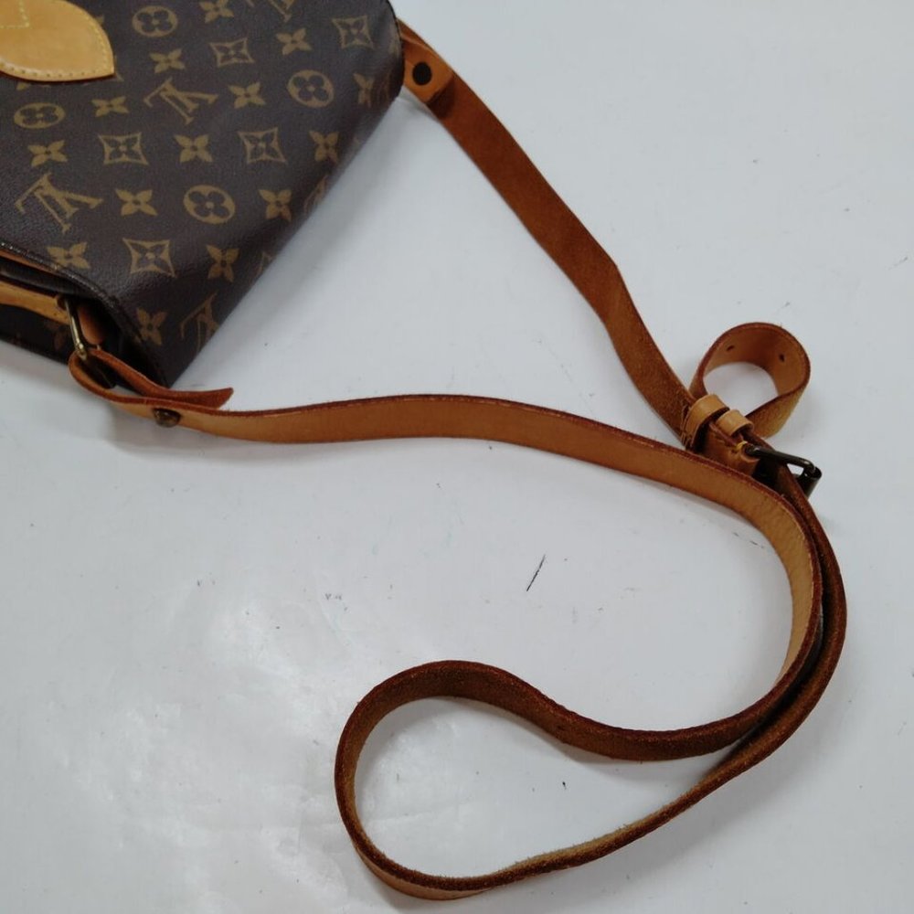 100% Authentic Louis Vuitton Cartouchiere MM Brown Monogram Crossbody Bag - Picture 6 of 9